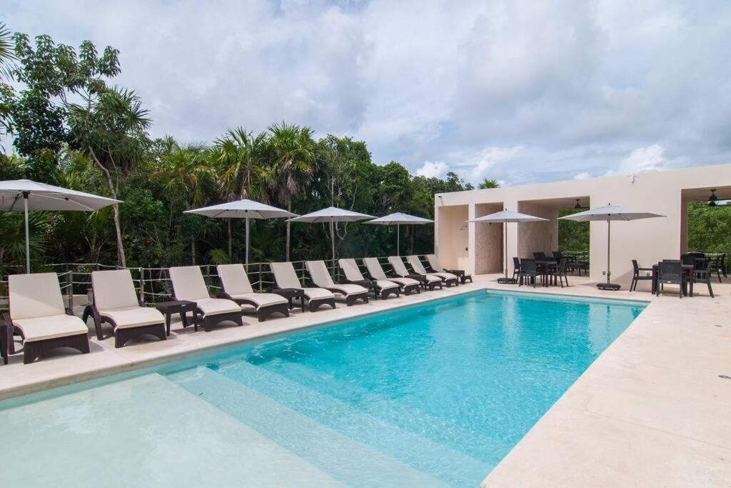 Ground Level Garden Condo At Akumal South By Tao Santamar Ngoại thất bức ảnh
